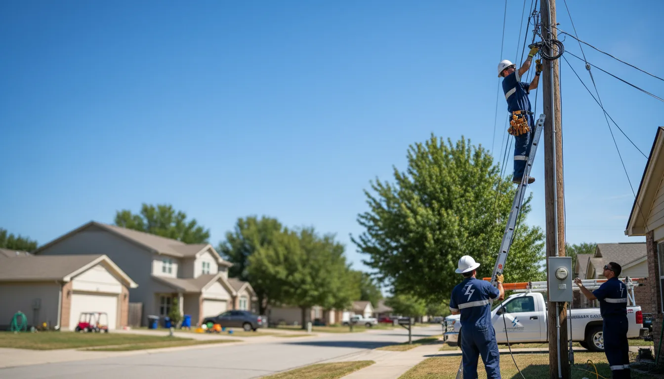Residential electrician providing installation services in Cedarville, OH
